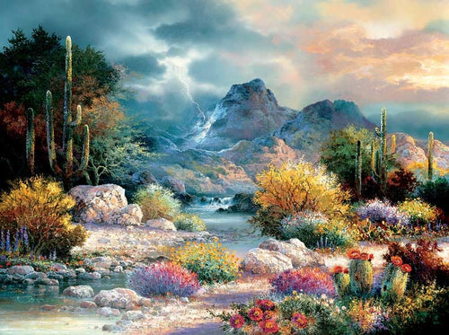 Springtime Valley, 1000 piece puzzle by Sunsout