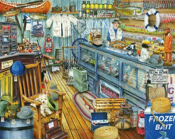 The Bait Shop, 1000 Piece Puzzle, by Springbok Puzzles.