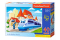 At The Railway Station, 40 Maxi, Jigsaw Puzzle by Castorland