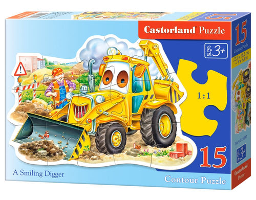 A Smiling Digger  ,15 Pc Jigsaw Puzzle by Castorland
