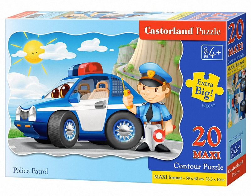 Police Patrol, 20 Maxi Pc Jigsaw Puzzle by Castorland