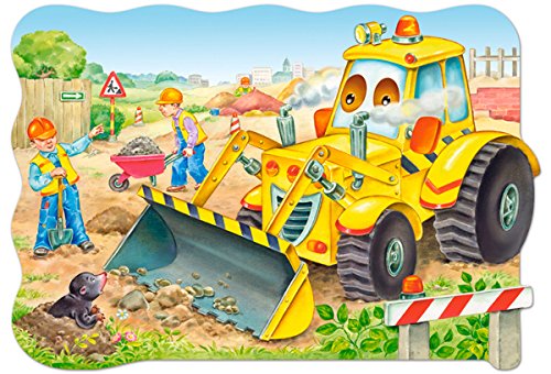 Bulldozer in Action,20 Maxi Pc Jigsaw Puzzle by Castorland