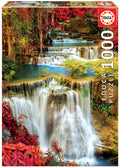 Waterfall in Deep Forest, 1000 Pc Jigsaw Puzzle by Educa