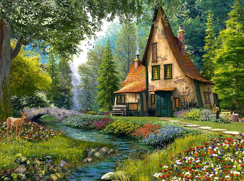 Forest Cottage, 3000 Pc Jigsaw Puzzle by Castorland – Prestige Puzzles