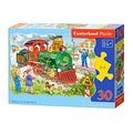 Green Locomotive, 30 Pc Jigsaw Puzzle by Castorland