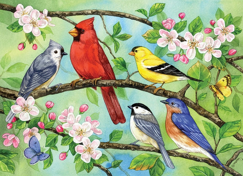Bloomin' Birds, 350 Pc Jigsaw Puzzle by Cobble Hill