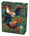 Roosters, 1000 Pc Jigsaw Puzzle by Cobble Hill
