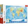 Physical Map of The World, 4000 piece puzzle by Trefl