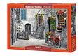 Charming Alley with Red Bicycle, 500 Pc Jigsaw Puzzle by Castorland