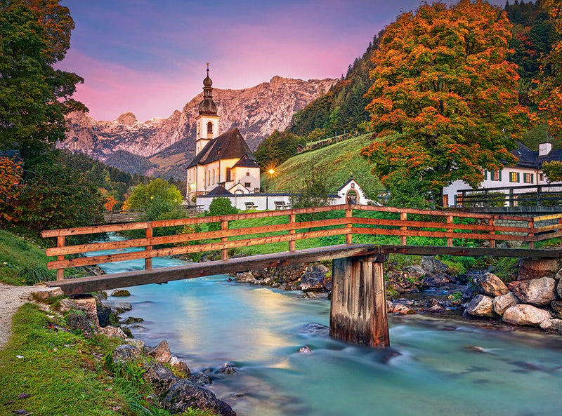 Sunset in Ramsau, 2000 Pc Jigsaw Puzzle by Castorland