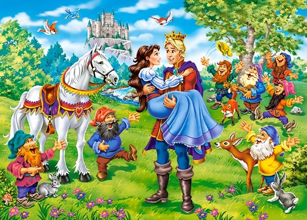 Snow White - Happy Ending, 120 Pc Jigsaw Puzzle by Castorland