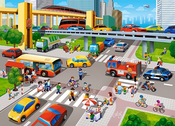 City Rush, 60 Pc Jigsaw Puzzle by Castorland