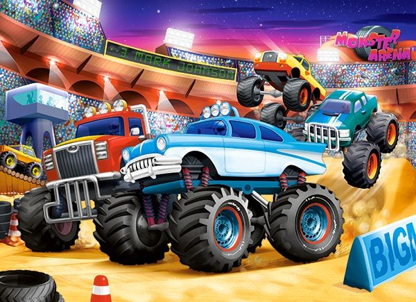 Monster Truck Show, 70 Pc Jigsaw Puzzle by Castorland