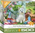 Scottie Dog Picnic, 500 Pc Jigsaw Puzzle by Eurographics