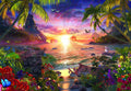 Paradise Sunset , 18,000 piece puzzle by Ravensburger