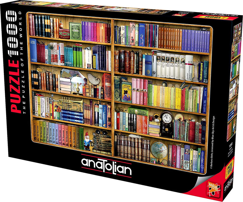Bookshelves, 1000 Pc Jigsaw Puzzle by Anatolian