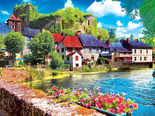 Auvezere River, Limousin, Franc, 550 pc Jigsaw Puzzle by Cra-z-Art