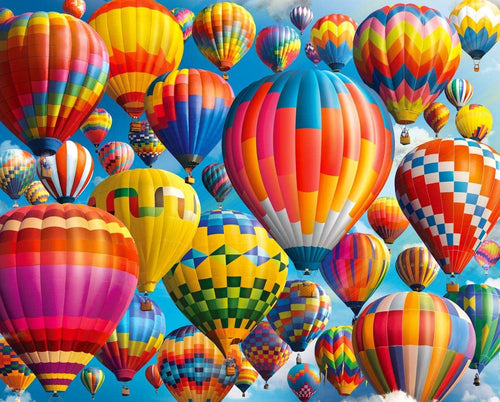 Balloon Fest, 1000 Piece Puzzle, by Springbok Puzzles.