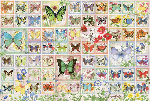 Butterflies and Blossoms, 2000 Pc Jigsaw Puzzle by Cobble Hill