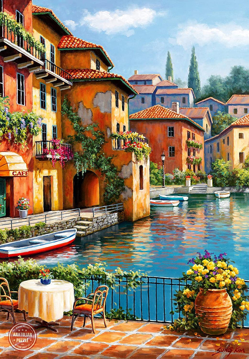 Cafe at The Canal, 260 Pc Jigsaw Puzzle by Anatolian