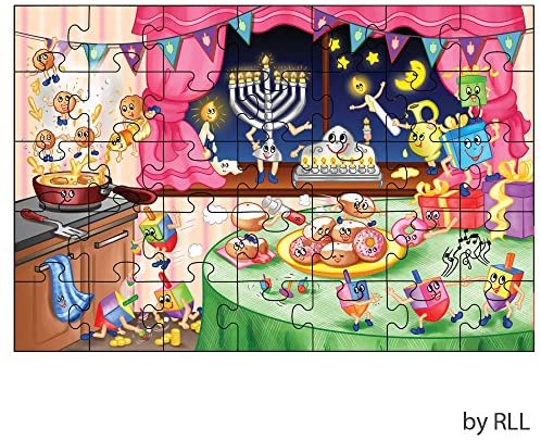 Chanukah Panorama, 100 piece puzzle by Kinderblast