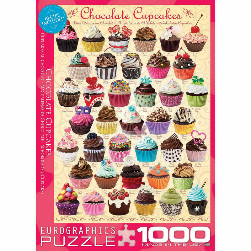 Chocolate Cupcakes,1000 piece puzzle by Eurographics