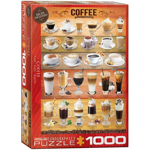 Coffee,1000 piece puzzle by Eurographics