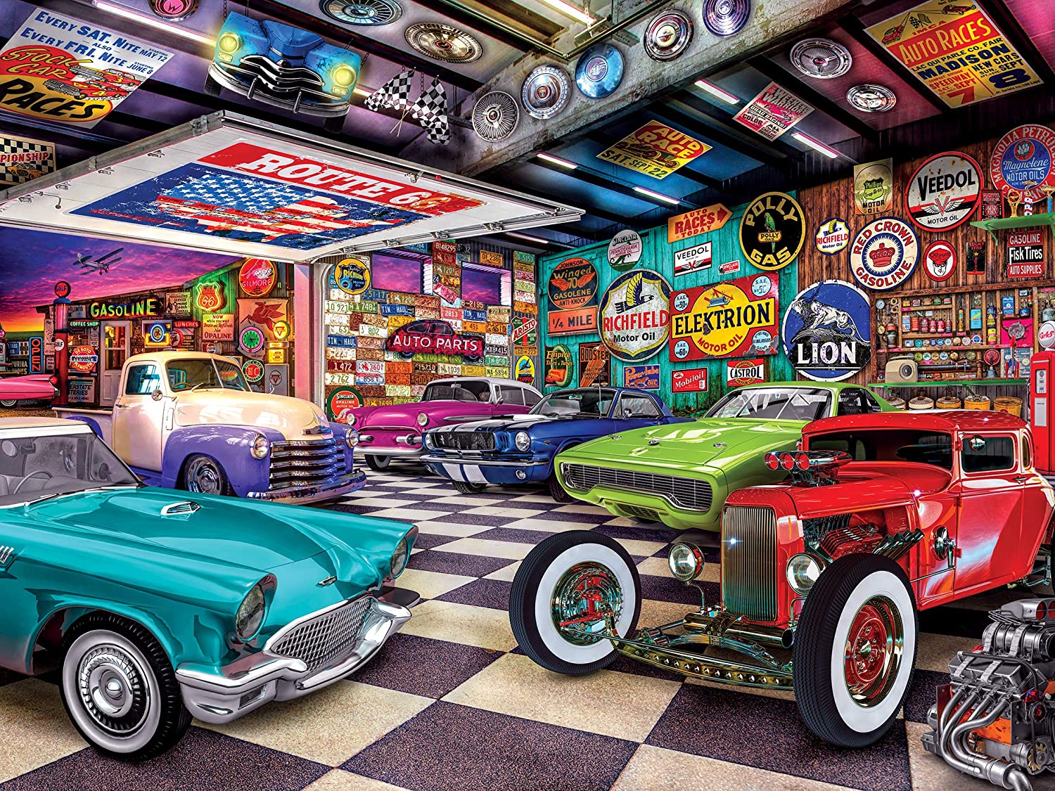 Masterpieces Rodas 750 Puzzles Collection - Collector's Garage 750 Peça  Quebra-cabeça - Carrefour
