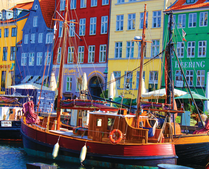 Copenhagen Waterfront , 1000 Piece Puzzle, by Springbok Puzzles.