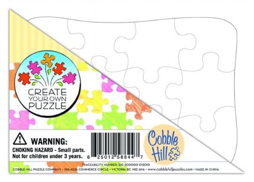 Blank Puzzle, 12 Pc  Tray Jigsaw Puzzle by Cobble Hill