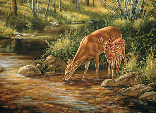 Deer Family, 350  Pc Jigsaw Puzzle by Cobble Hill