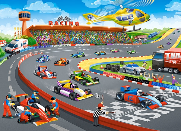 Formula Racing, 100 Pc Jigsaw Puzzle by Castorland