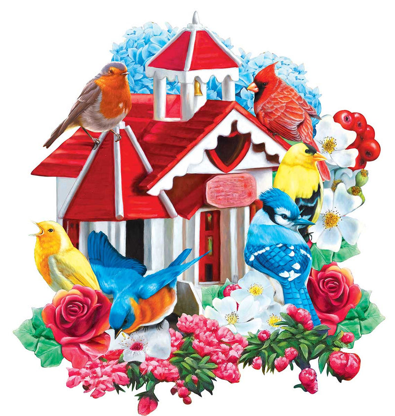 Garden Birds, 500 pieces, Shaped, Jigsaw Puzzle by Cra-z-Art