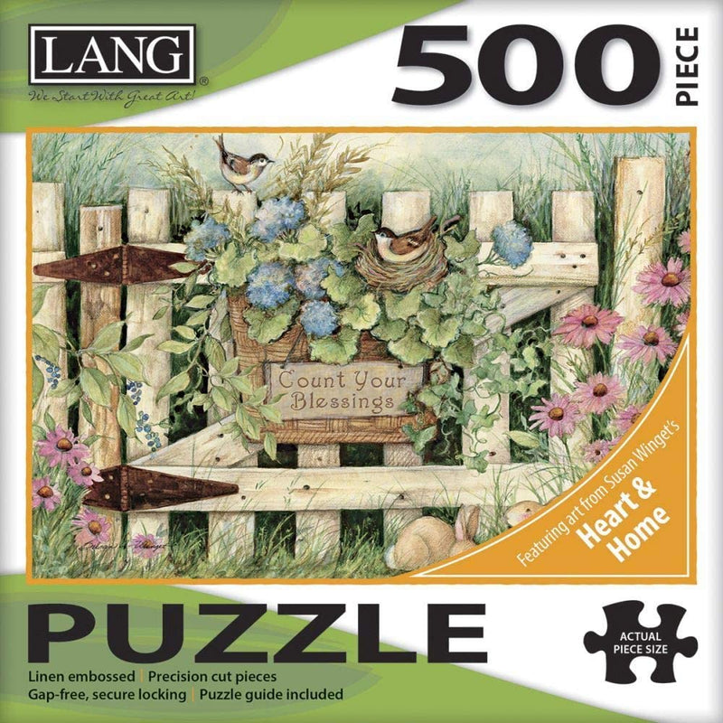 Garden Gate, 500 Piece Puzzle, Lang