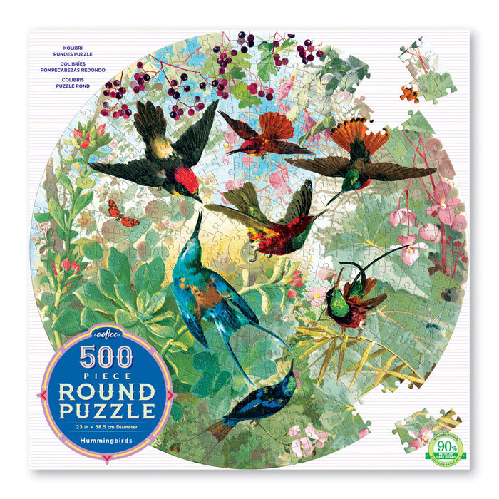 Hummingbirds, 500  Pcs Jigsaw Puzzle by eeBoo