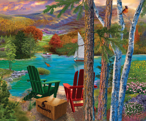 Lakeside View, 1000 piece puzzle by Sunsout