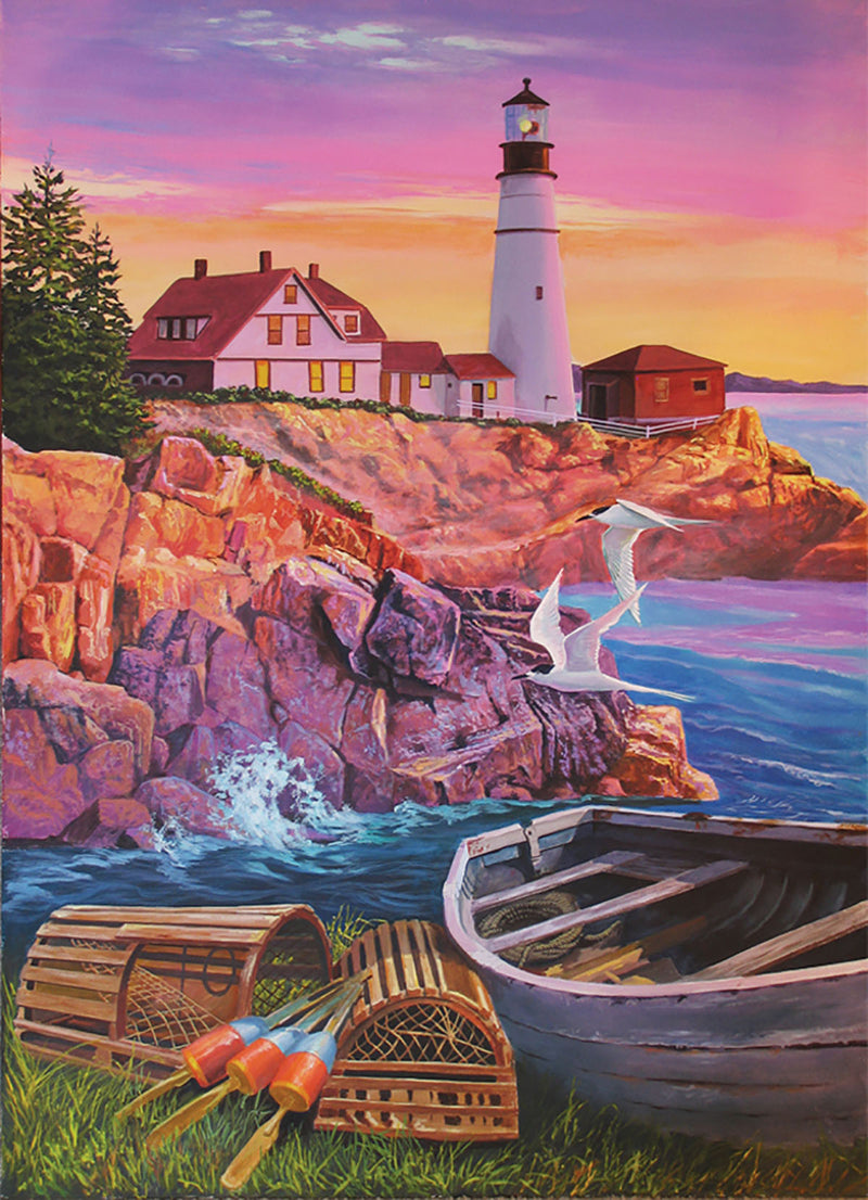 Lighthouse Cove, 275  Pc Jigsaw Puzzle by Cobble Hill