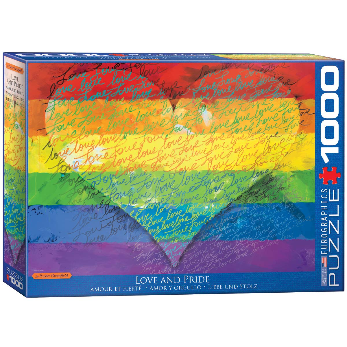 Puzzle l'amour puissance 1000 pcs Multicolore