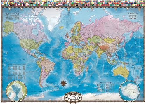 Map of the World, 2000 piece puzzle by Eurographics