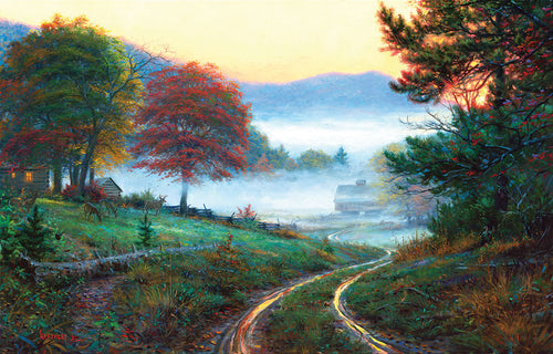 Morning at Cades Cove, 300 piece puzzle by Sunsout