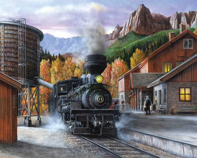 Mountain Express, 1000 Piece Puzzle, by Springbok Puzzles.