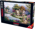 Swan Cottage ,1500 Pc Jigsaw Puzzle by Anatolian