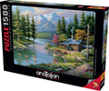 Resting Canoe,1500 Pc Jigsaw Puzzle by Anatolian