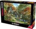 The Autumn Cottage, 2000 Pc Jigsaw Puzzle by Anatolian