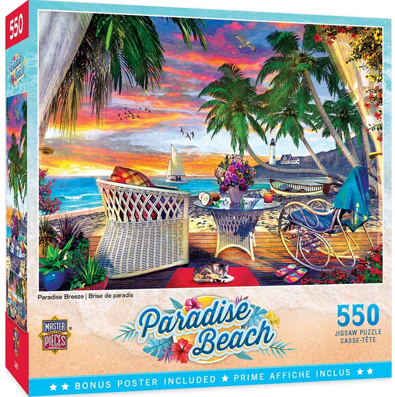 Paradise Breeze, 550 Piece Puzzle, by Master Pieces.