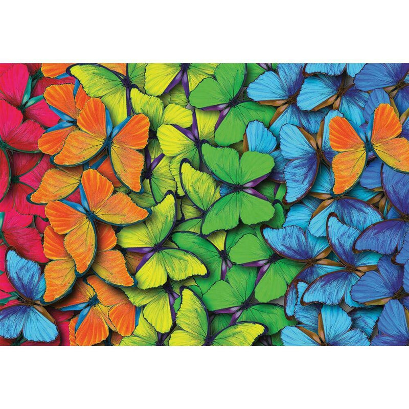 Rainbow Butterflies, 1000 Piece Puzzle, Lang