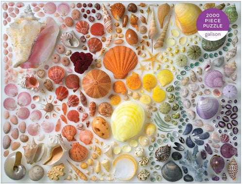 Rainbow Seashells, 2000 Piece Puzzle, by Galison