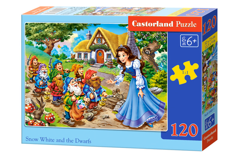 Snow White and the Seven Dwarfs, 120 Pc Jigsaw Puzzle by Castorland