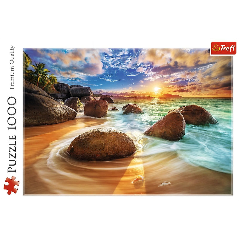 Samudra Beach, India, 1000 piece puzzle by Trefl
