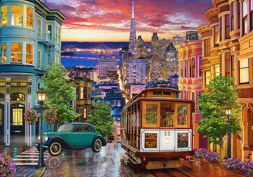 San Francisco Trolley, 500 Pc Jigsaw Puzzle by Castorland